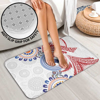 Tongan and Australian Culture Together Bathroom Set Ngatu Art Tribal Aboriginal Tattoo Pattern - Polynesian Pride