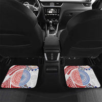 Tongan and Australian Culture Together Car Mats Ngatu Art Tribal Aboriginal Tattoo Pattern - Polynesian Pride