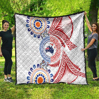Tongan and Australian Culture Together Quilt Ngatu Art Tribal Aboriginal Tattoo Pattern - Polynesian Pride