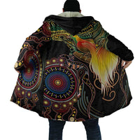 Papua New Guinea and Australia Together Cloak Bird of Paradise and Kangaroo Melanesian Aboriginal Motifs - Polynesian Pride