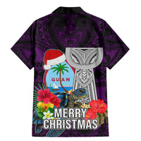 Guam Christmas Family Matching Mermaid Dress and Hawaiian Shirt Santa Gift Latte Stone and Sea Turle Mix Hibiscus Chamorro Pink Style LT03