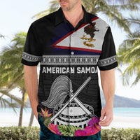 Personalized American Samoa Flag Day Hawaiian Shirt Tanoa and Fue mix Hibiscus Flower Polynesian Pattern LT03 - Polynesian Pride