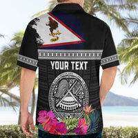 Personalized American Samoa Flag Day Hawaiian Shirt Tanoa and Fue mix Hibiscus Flower Polynesian Pattern LT03 - Polynesian Pride