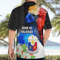 Philippines Independence Day Hawaiian Shirt Philippines Eagle and Sampaguita Jasmine Yakan Tribal LT03 - Polynesian Pride