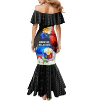 Philippines Independence Day Mermaid Dress Philippines Eagle and Sampaguita Jasmine Yakan Tribal LT03 - Polynesian Pride