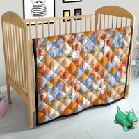 Hawaiian and Japanese Culture Together Quilt Palaka Japanese Art and Tropical Motif Tribal Patchwork