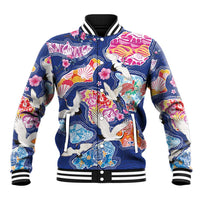 Hawaiian and Japanese Culture Together Baseball Jacket Hawaiian Archipelago Shape Sea Animals LT03 Unisex Multicolor - Polynesian Pride