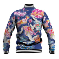 Hawaiian and Japanese Culture Together Baseball Jacket Hawaiian Archipelago Shape Sea Animals LT03 - Polynesian Pride