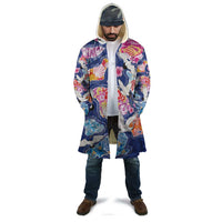 Hawaiian and Japanese Culture Together Cloak Hawaiian Archipelago Shape Sea Animals LT03 - Polynesian Pride