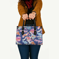 Hawaiian and Japanese Culture Together Leather Bag Hawaiian Archipelago Shape Sea Animals LT03 - Polynesian Pride