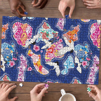Hawaiian and Japanese Culture Together Puzzle Hawaiian Archipelago Shape Sea Animals LT03 - Polynesian Pride