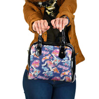 Hawaiian and Japanese Culture Together Shoulder Handbag Hawaiian Archipelago Shape Sea Animals LT03 One Size Multicolor - Polynesian Pride