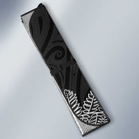 New Zealand Sea Animals with Maori Tribal Tattoo Auto Sun Shade Shark Manta Ray with Silver Fern Black