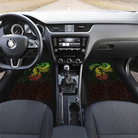 New Zealand Sea Animals with Maori Tribal Tattoo Car Mats Shark Manta Ray with Silver Fern Reggae