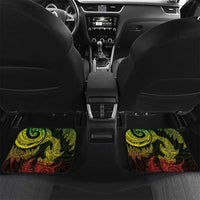 New Zealand Sea Animals with Maori Tribal Tattoo Car Mats Shark Manta Ray with Silver Fern Reggae