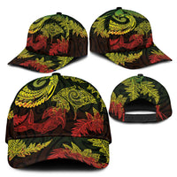 New Zealand Sea Animals with Maori Tribal Tattoo Classic Cap Shark Manta Ray with Silver Fern Reggae