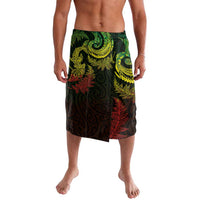 New Zealand Sea Animals with Maori Tribal Tattoo Lavalava Shark Manta Ray with Silver Fern Reggae