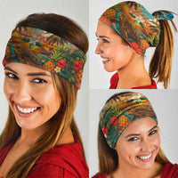 Hawaiian Turtles on Beach Neck Gaiter with Pineapple Tropical Plant and Lei LT03 - Polynesian Pride