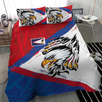 American Samoa Flag Day Bedding Set Polynesian Art Geometric with Flag Brush Style LT03 - Polynesian Pride