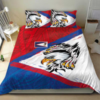 American Samoa Flag Day Bedding Set Polynesian Art Geometric with Flag Brush Style LT03 - Polynesian Pride