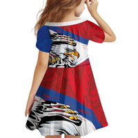 American Samoa Flag Day Family Matching Puletasi and Hawaiian Shirt Polynesian Art Geometric with Flag Brush Style