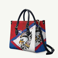American Samoa Flag Day Leather Bag Polynesian Art Geometric with Flag Brush Style LT03 Multicolor - Polynesian Pride