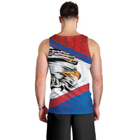 American Samoa Flag Day Men Tank Top Polynesian Art Geometric with Flag Brush Style LT03 - Polynesian Pride