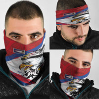 American Samoa Flag Day Neck Gaiter Polynesian Art Geometric with Flag Brush Style LT03 - Polynesian Pride