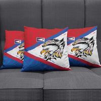 American Samoa Flag Day Pillow Cover Polynesian Art Geometric with Flag Brush Style LT03 - Polynesian Pride