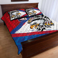 American Samoa Flag Day Quilt Bed Set Polynesian Art Geometric with Flag Brush Style LT03 - Polynesian Pride