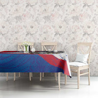 American Samoa Flag Day Tablecloth Polynesian Art Geometric with Flag Brush Style LT03 - Polynesian Pride