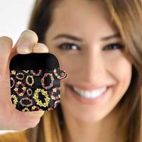 Hawaiian Kakau Tattoo Leis and Palaka Pattern AirPods Case Traditional Aloha Tribal Black Color LT03 - Polynesian Pride