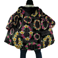 Hawaiian Kakau Tattoo Leis and Palaka Pattern Cloak Traditional Aloha Tribal Black Color LT03 - Polynesian Pride