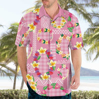 Hawaiian Leis Hawaiian Shirt Kakau Tattoos and Palaka Pastel Pink Color LT03 - Polynesian Pride