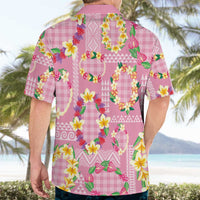 Hawaiian Leis Hawaiian Shirt Kakau Tattoos and Palaka Pastel Pink Color LT03 - Polynesian Pride