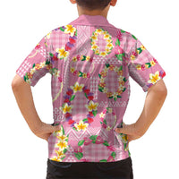 Hawaiian Leis Hawaiian Shirt Kakau Tattoos and Palaka Pastel Pink Color LT03 - Polynesian Pride