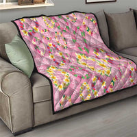 Hawaiian Leis Quilt Kakau Tattoos and Palaka Pastel Pink Color LT03 - Polynesian Pride