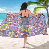 Hawaiian Leis Sarong Kakau Tattoos and Palaka Pastel Purple Color LT03 - Polynesian Pride