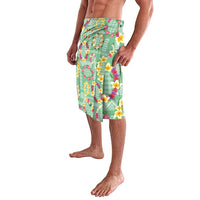 Hawaiian Leis Lavalava Kakau Tattoos and Palaka Pastel Green Color LT03 - Polynesian Pride
