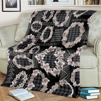 Hawaiian Leis Blanket Kakau Tattoos and Palaka Pastel Grayscale LT03 - Polynesian Pride