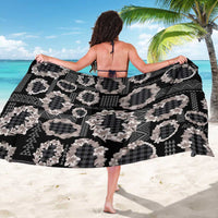 Hawaiian Leis Sarong Kakau Tattoos and Palaka Pastel Grayscale LT03 - Polynesian Pride
