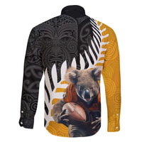 New Zealand and Australia Rugby Family Matching Mermaid Dress and Hawaiian Shirt Koala and Maori Warrior Together