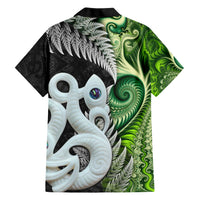 New Zealand Koru Natural Hawaiian Shirt Manaia and Silver Fern Maori Pattern LT03 - Polynesian Pride