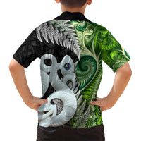 New Zealand Koru Natural Hawaiian Shirt Manaia and Silver Fern Maori Pattern LT03 - Polynesian Pride