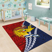 Kiribati Independence Day Area Rug Polynesian and Melanesian Art Tattoo