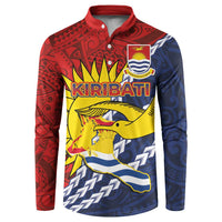 Kiribati Independence Day Button Sweatshirt Polynesian and Melanesian Art Tattoo
