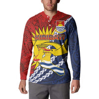 Kiribati Independence Day Button Sweatshirt Polynesian and Melanesian Art Tattoo