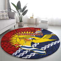 Kiribati Independence Day Round Carpet Polynesian and Melanesian Art Tattoo