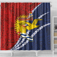 Kiribati Independence Day Shower Curtain Polynesian and Melanesian Art Tattoo