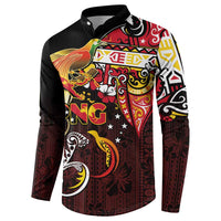 Papua New Guinea 2025 Button Sweatshirt 50th Independence Day Anniversary LT03 - Polynesian Pride